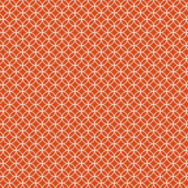 Patterned single-sided orange circle