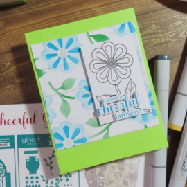 Cheerful Flowers Stamps