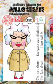 #0843- Agnes Rose A7 Clear Stamp Set