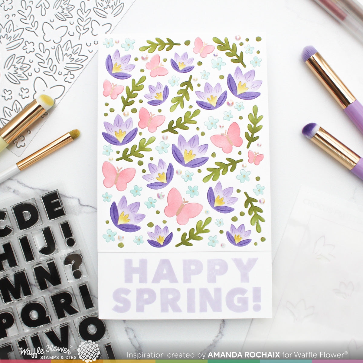 Overlapping Alpha Stamp Set