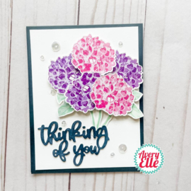 Layered Hydrangea Clear Stamp Set