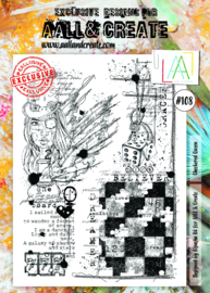 #0108 Checkered Queen A4 Clear Stamp Set