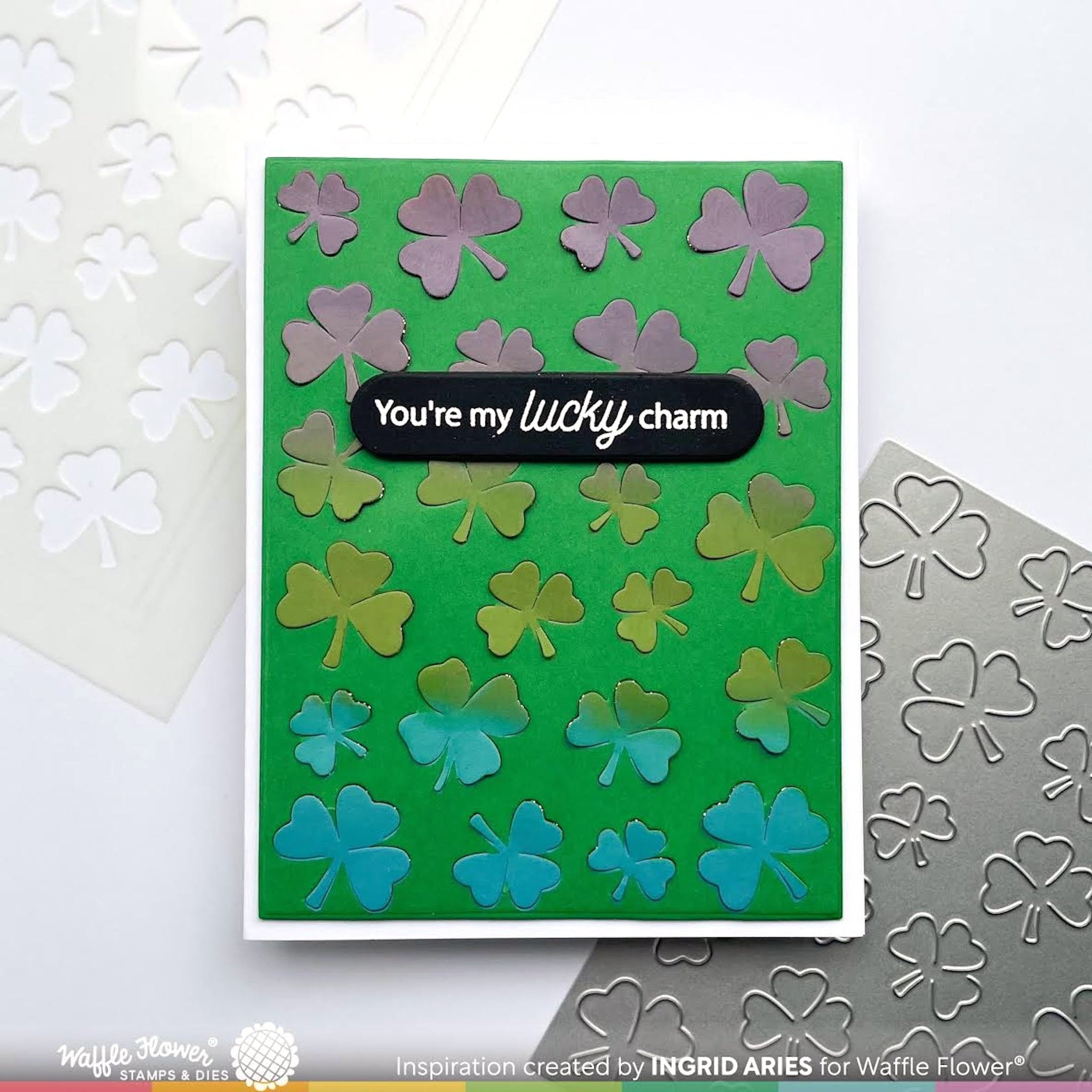 Clover Background Stencil