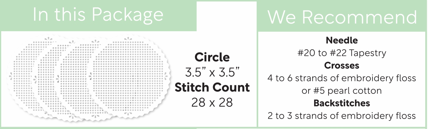 Perforated Pinking Circle Shapes