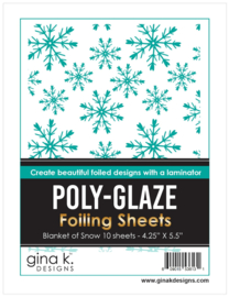 Blanket of Snow Poly-Glaze Foiling Sheets