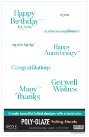 Graceful Greetings Foiling Sheets