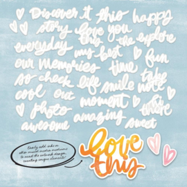 Irresistible Chipboard Set Words