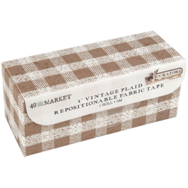 Curators Fabric Tape Roll Vintage Plaid