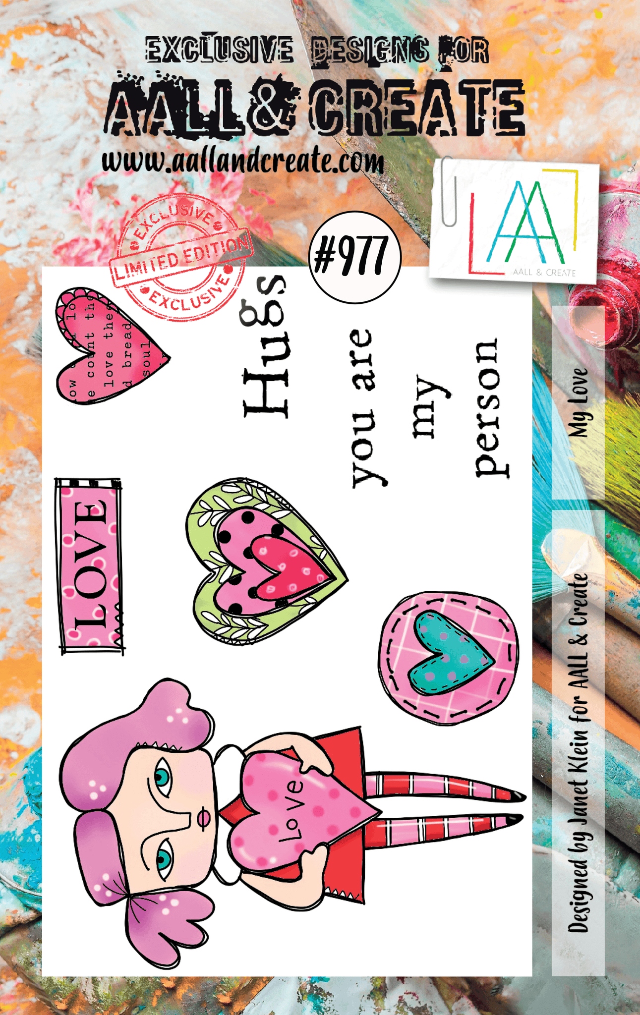 #0977 My Love A7 Stamp Set