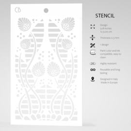 Sonora Tikal Texture Stencil 5"X8"