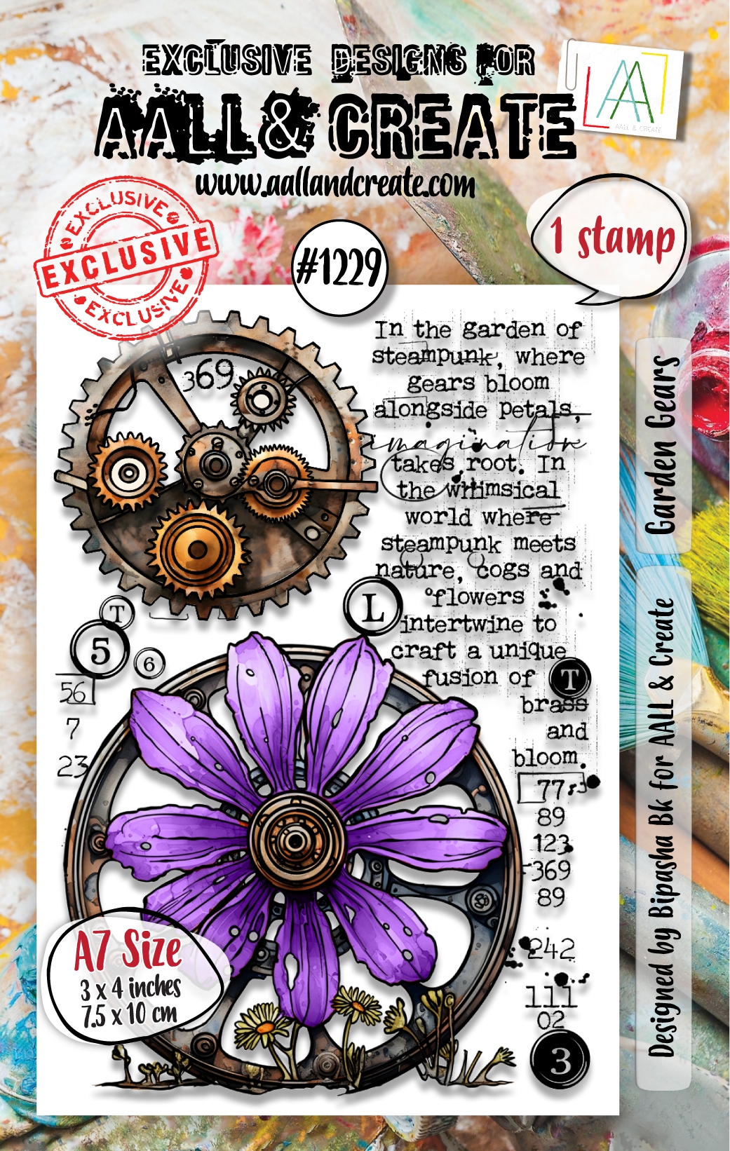 #1229 Garden Gears A7 Stamp Set