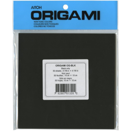 Origami Paper Black