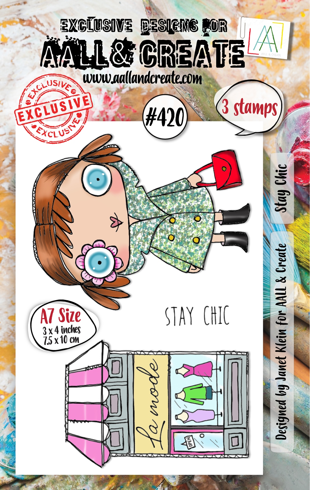 #0420 Stay Chic A7 Clear Stamp Set
