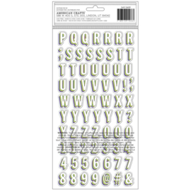 Sweet Rush Alpha/Chipboard Thickers Stickers