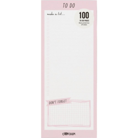Ballerina Pink Magnetic To Do List