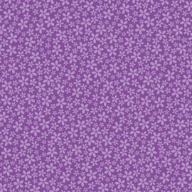 Patterned single-sided purple flower