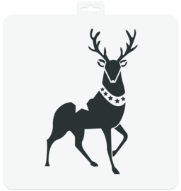 Stencil Reindeer