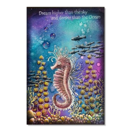 LAV496 Sebastian the Seahorse Stamp