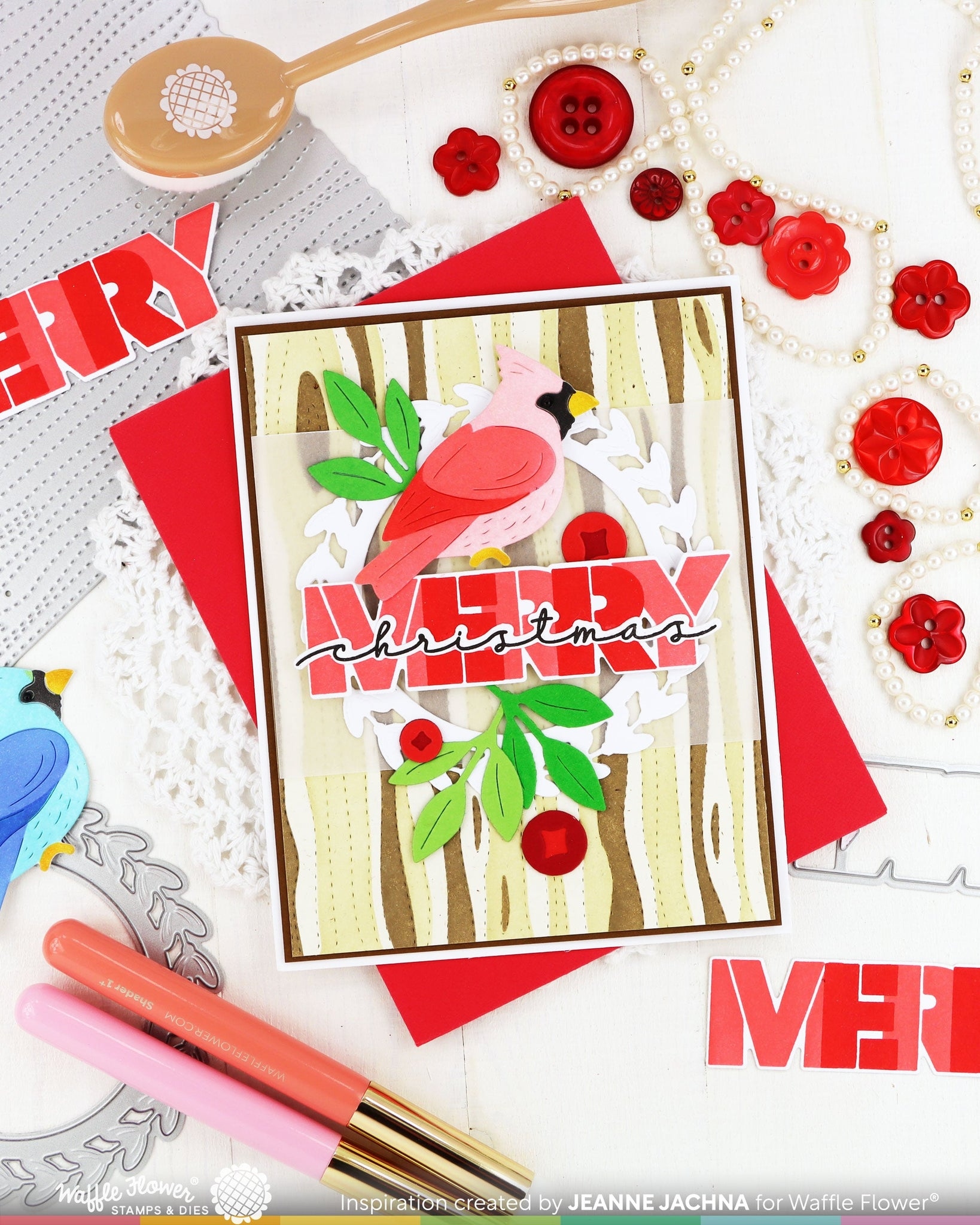 Overlapping Merry Die-n-stencil