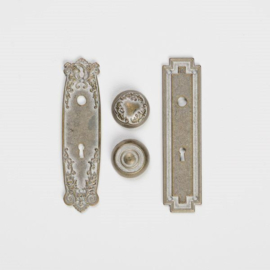 Shabby Chic Metal Door Plates & Knobs