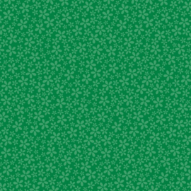 Patterned single-sided d.green flower