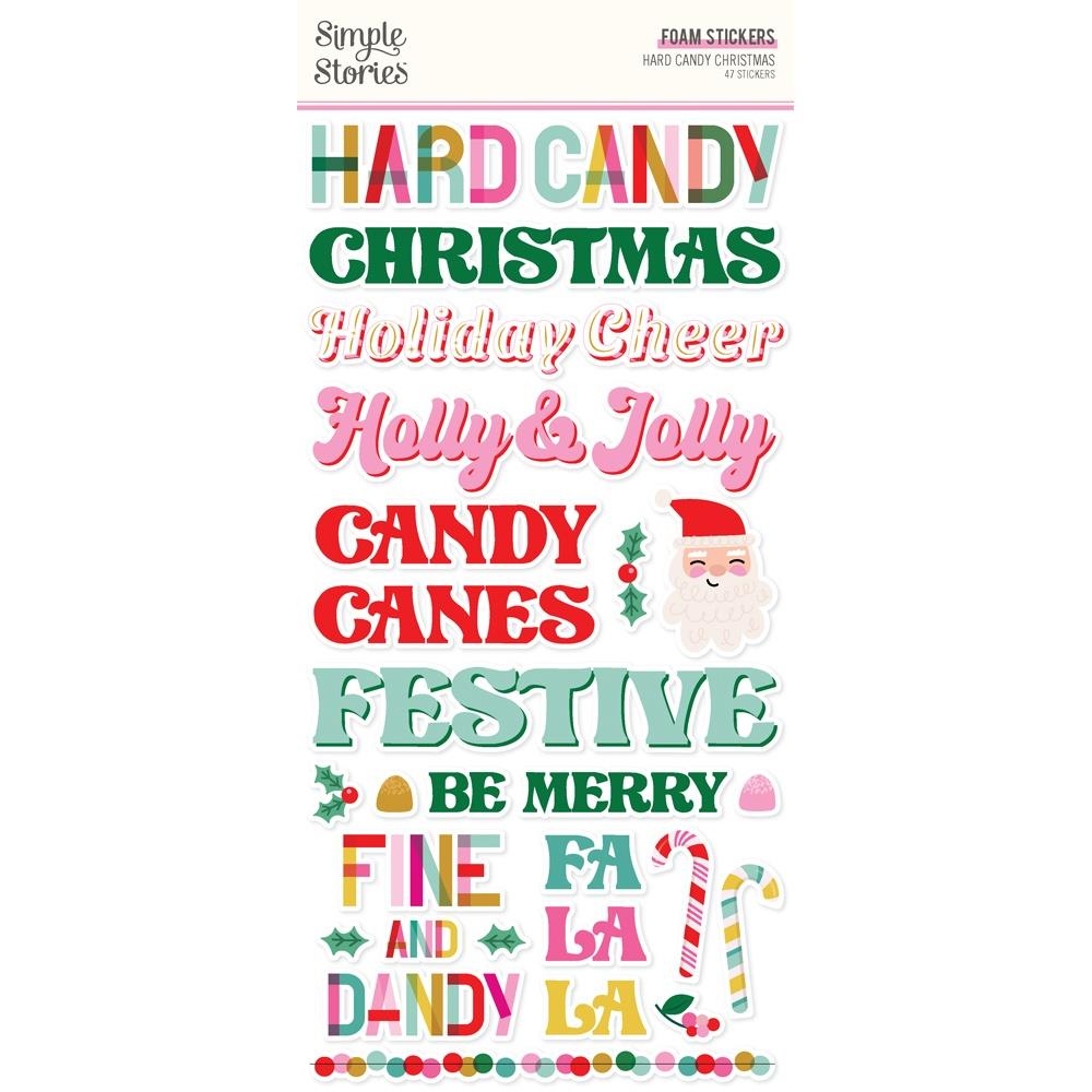 Hard Candy Christmas Foam Stickers