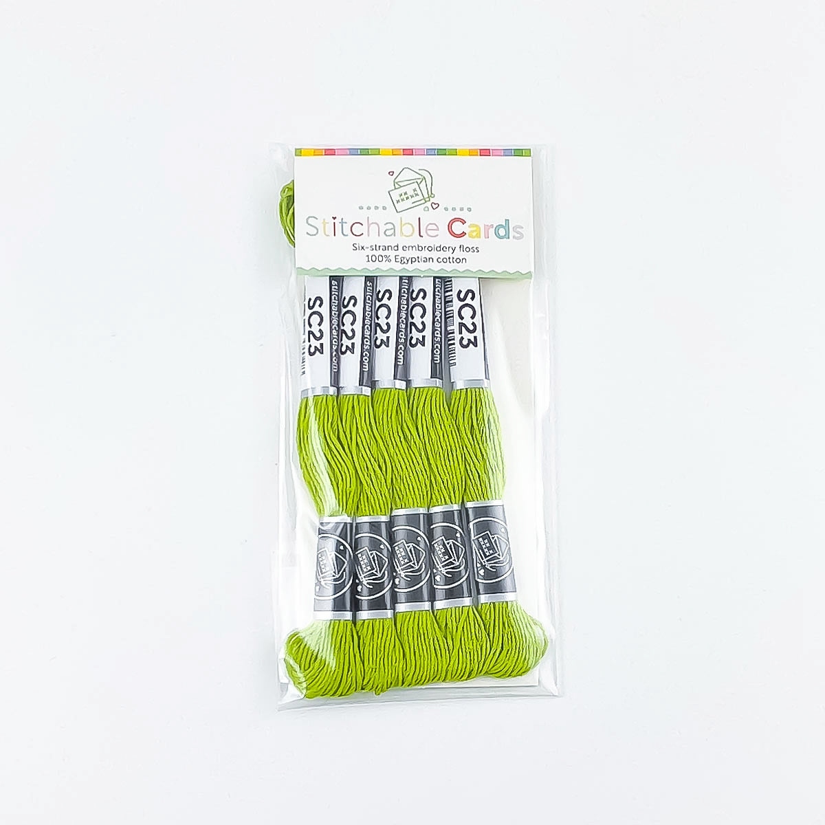 SC23 Embroidery Floss - Lime Green 5/pk