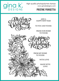 Pristine Poinsettia Stamps