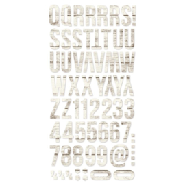 Color Vibe Foam Alpha Stickers 6"X12" Woods - Aspen