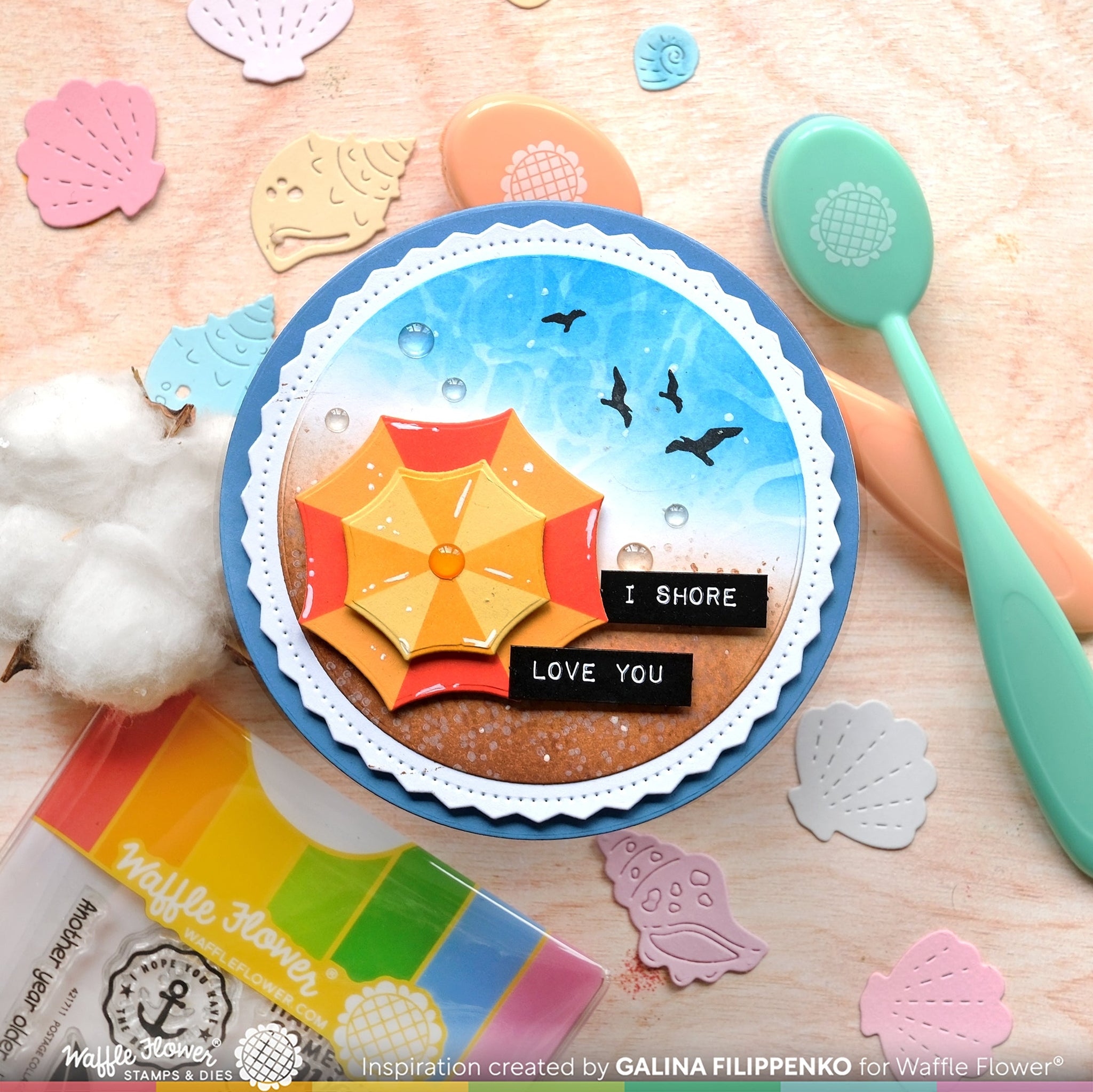 Postage Collage Beach Days Stamp Set