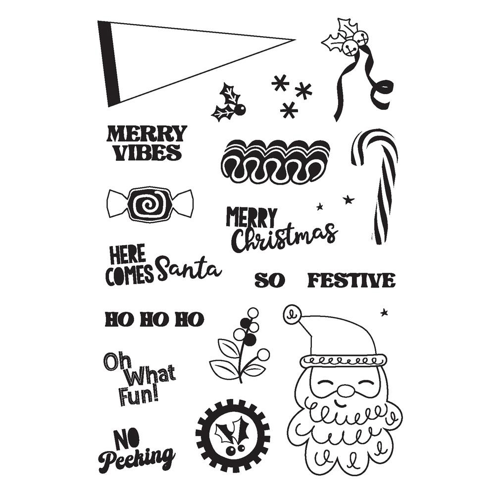 Hard Candy Christmas Photopolymer Stamps