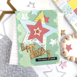 Nested Stars Hot Foil Plate