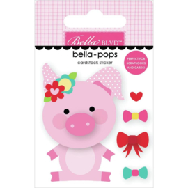 My Candy Girl Bella-Pops 3D Stickers Pretty Piggy