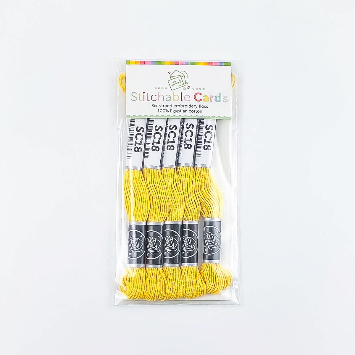 SC18 Embroidery Floss - Butter Yellow 5/pk