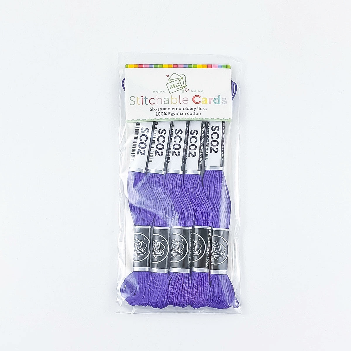 SC02 Embroidery Floss - Dark Violet 5/pk