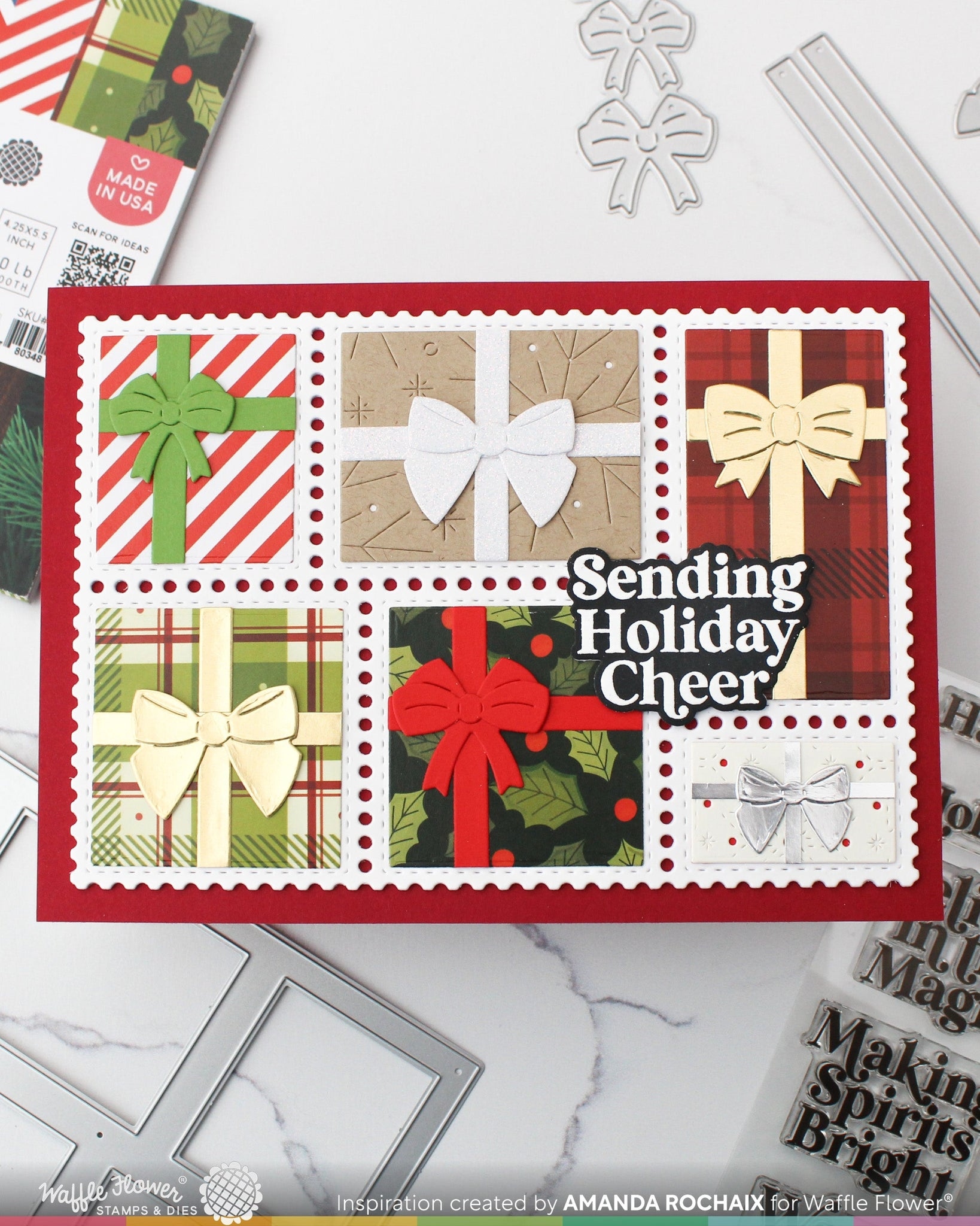 Postage Collage A7 Blocks Die