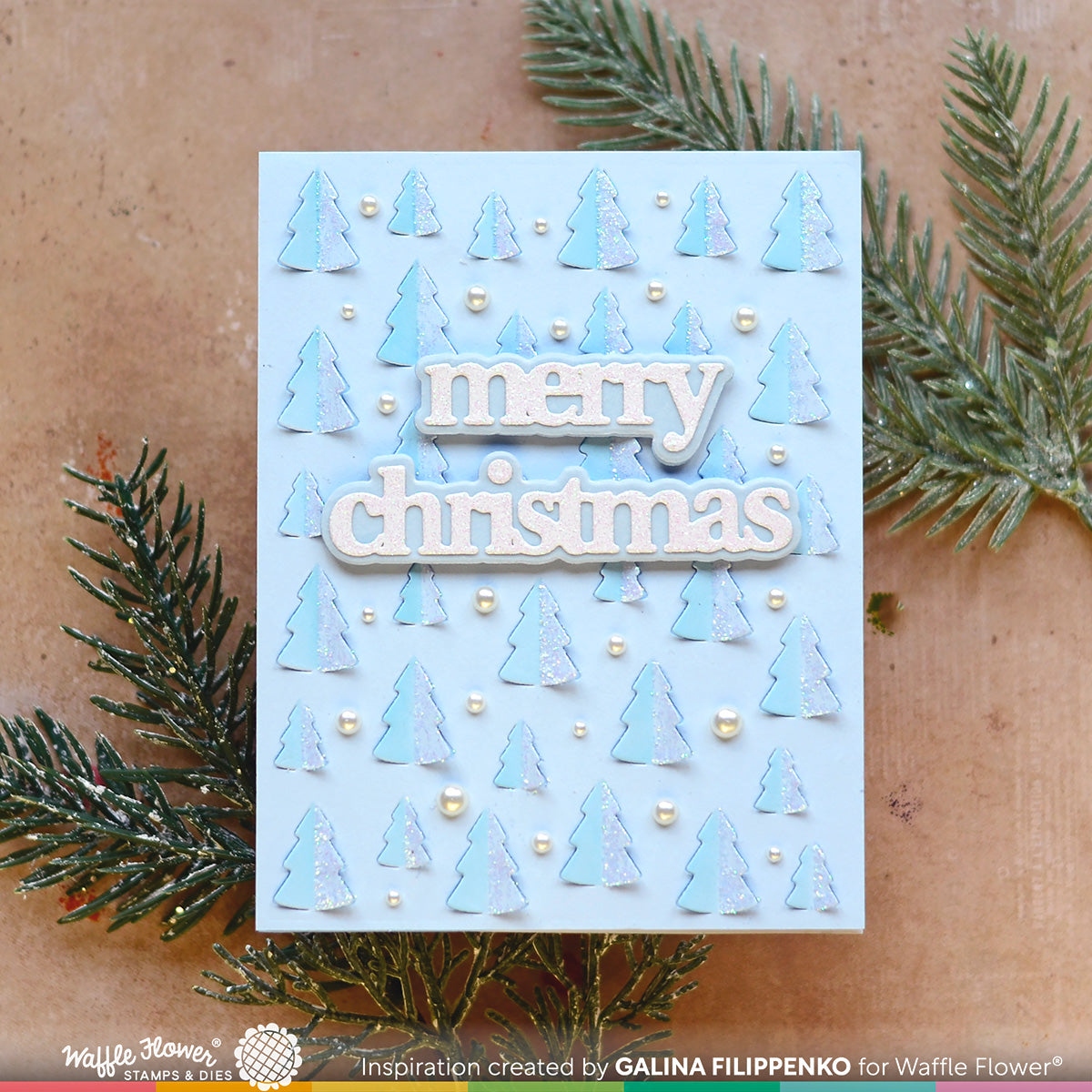 Print & Script Merry Christmas Die