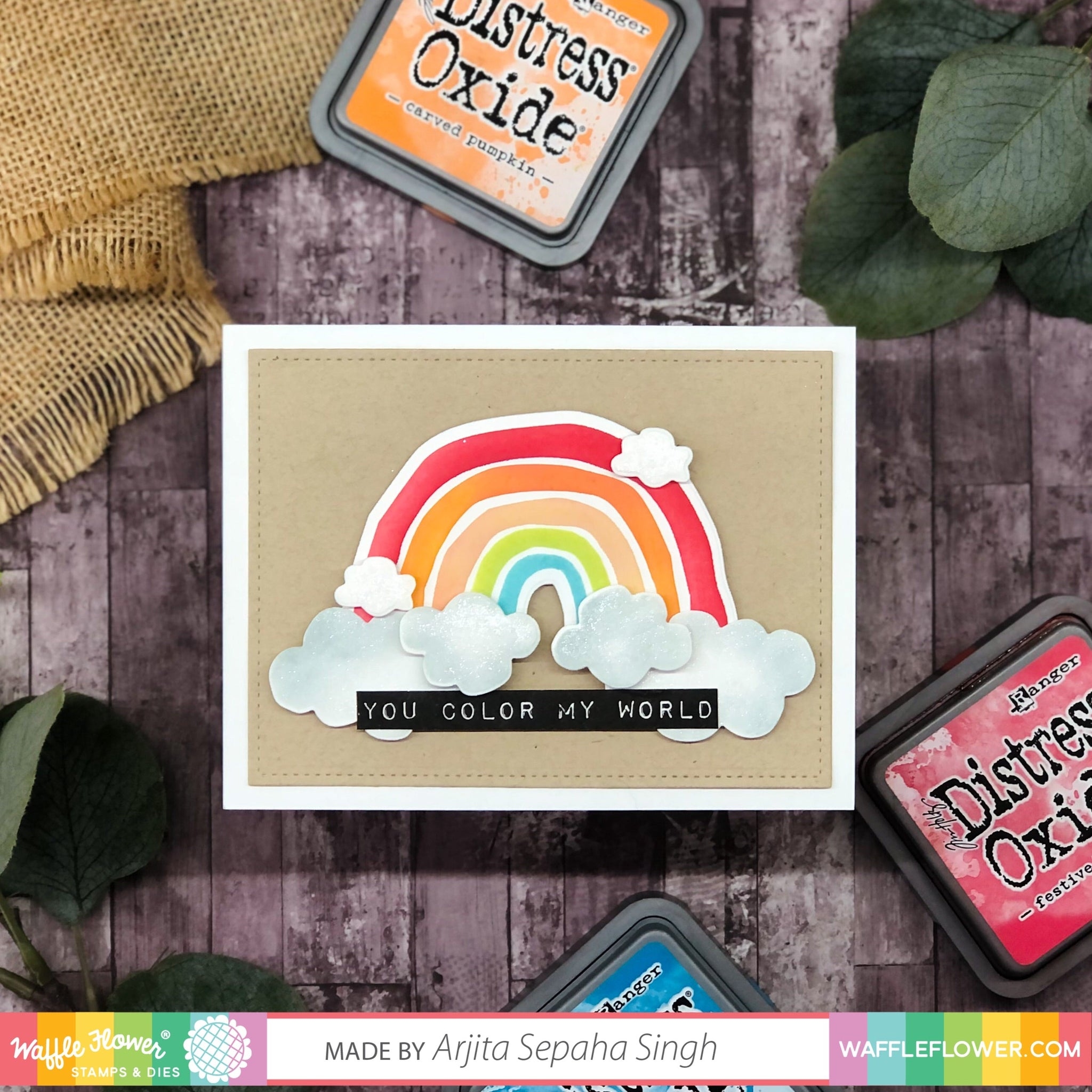 Labelmaker Rainbows Stamp Set