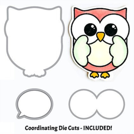 Animation Clear Stamp & Dies Owly Eyes