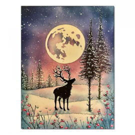 LAV487 Reindeer (Small) Stamp