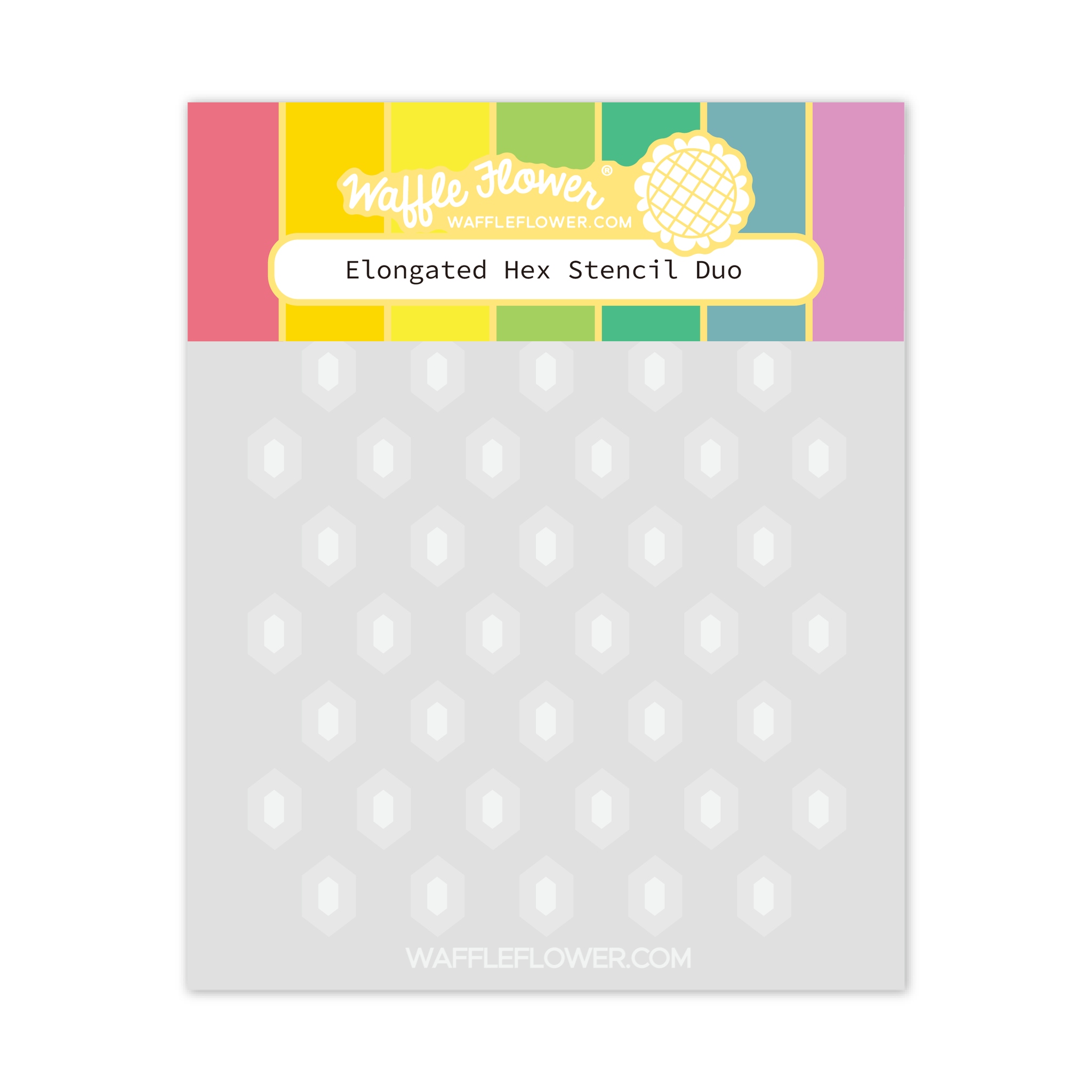 Elongated Hex Stencil Duo