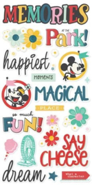 Say Cheese Happiest Place Foam Stickers