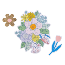 Flower Child Ephemera Cardstock Die-Cuts