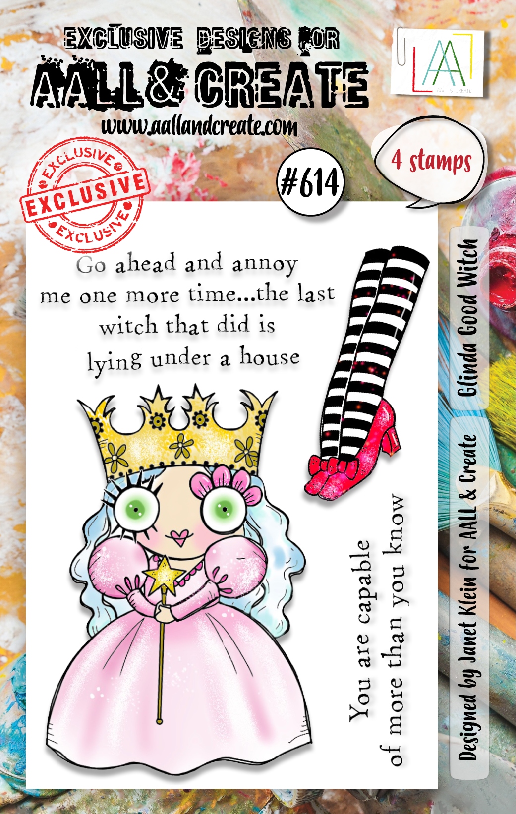 #0614 Glinda Good Witch A7 Clear Stamp Set