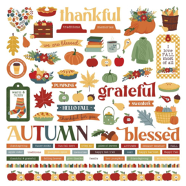 Autumn Greetings Elements Stickers