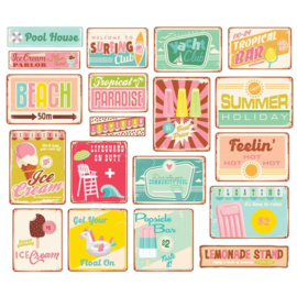 Retro Summer Bits & Pieces Die-Cuts  Retro Sign