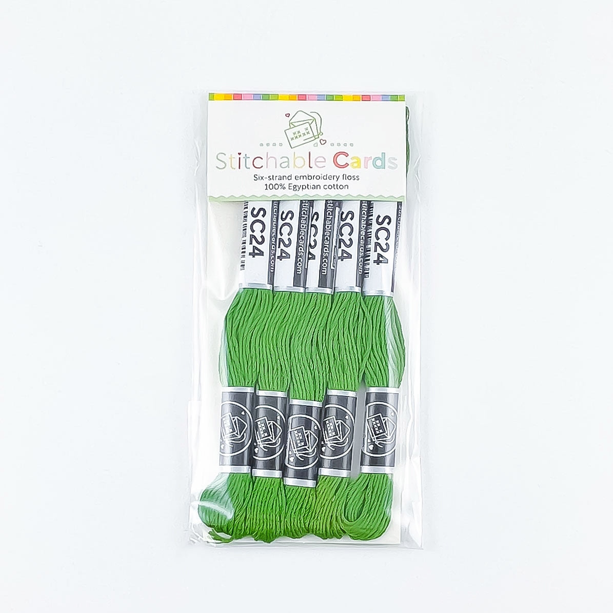 SC24 Embroidery Floss - Grassy Green 5/pk