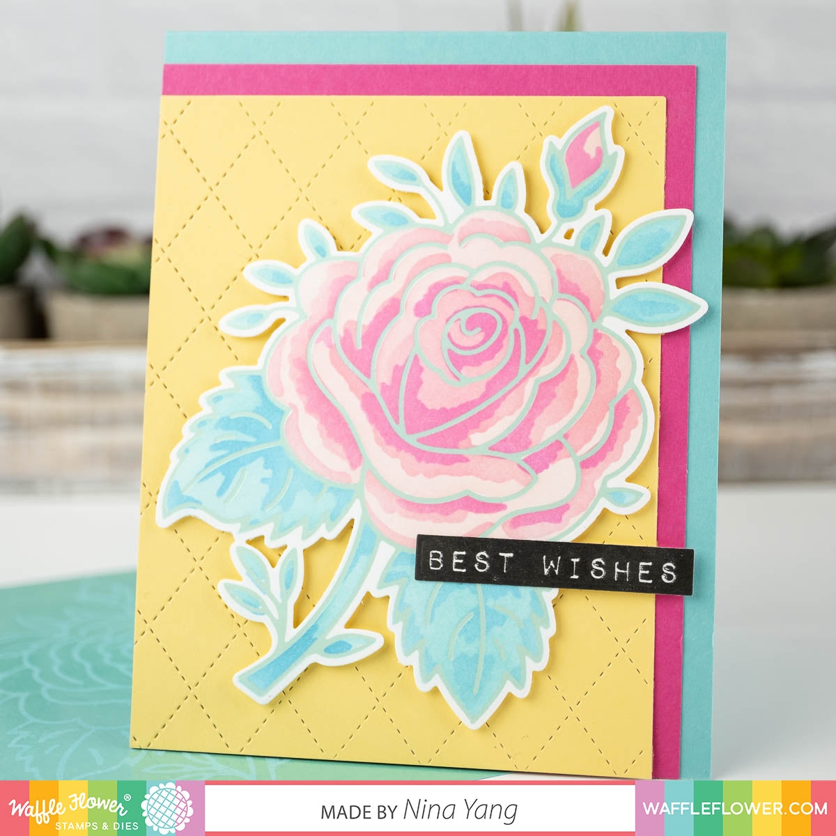 Sketched Rose Foil Plate