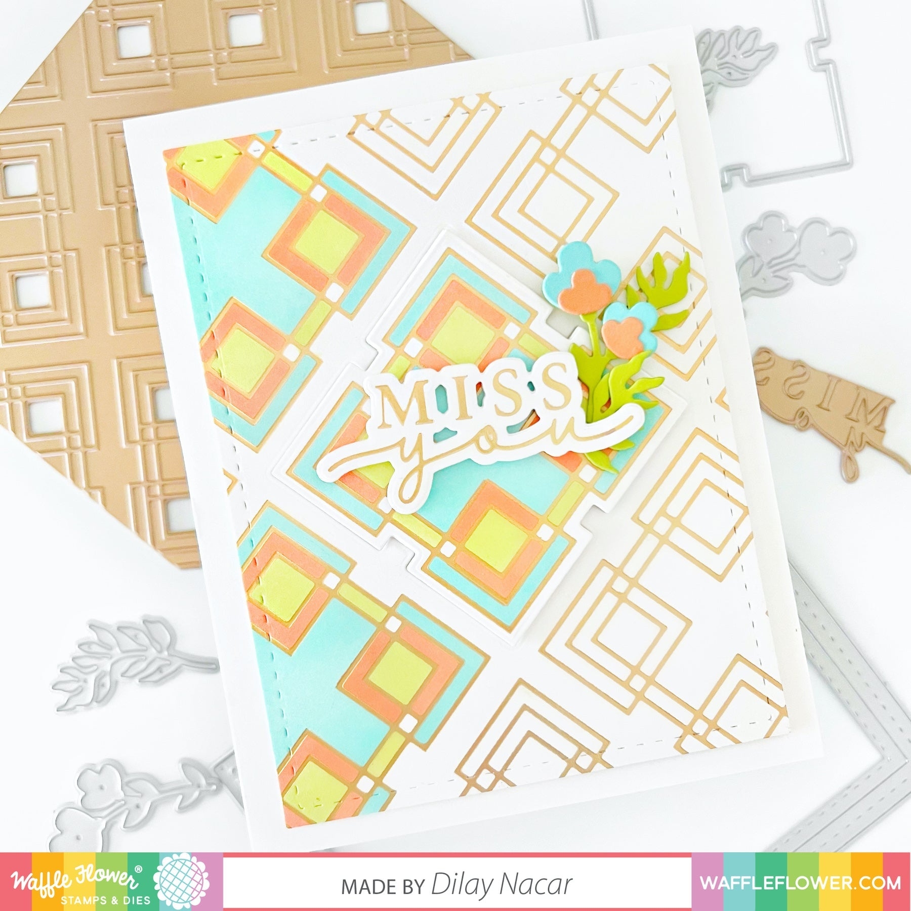 Line Frames Foil Plate