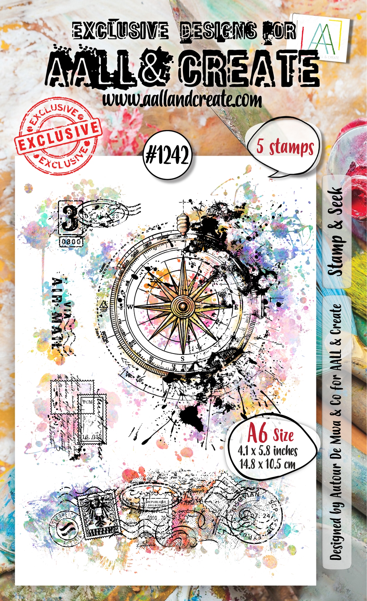 #1242 Stamp & Seek A6 Stamp Set